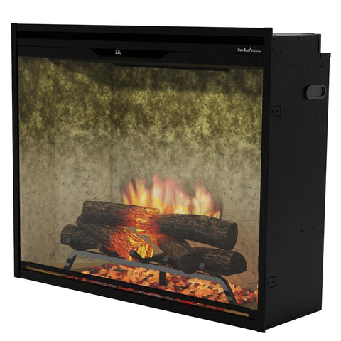 Image of NEW! Dimplex Revillusion® 36-Inch Portait Built-In Electric Fireplace - Weathered Concrete Backer Panels - REV36P-WC | 500005136