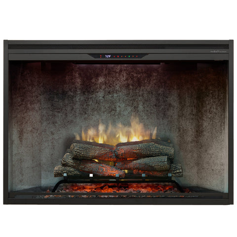 Image of NEW! Dimplex Revillusion® 42-Inch Built-In Electric Fireplace - Weathered Concrete Backer Panels - REV42-WC | 500005140