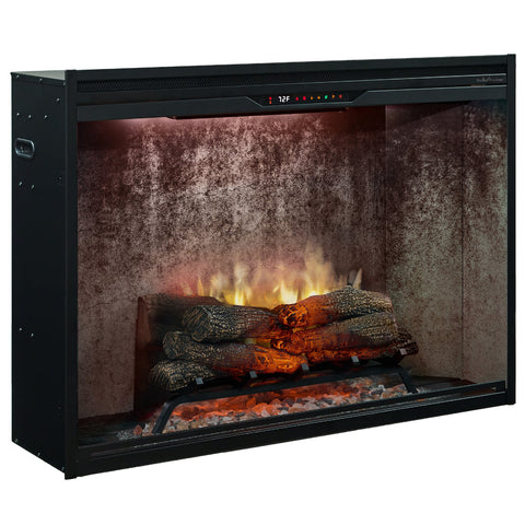 Image of NEW! Dimplex Revillusion® 42-Inch Built-In Electric Fireplace - Weathered Concrete Backer Panels - REV42-WC | 500005140