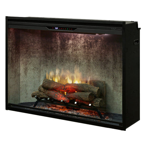 Image of NEW! Dimplex Revillusion® 42-Inch Built-In Electric Fireplace - Weathered Concrete Backer Panels - REV42-WC | 500005140