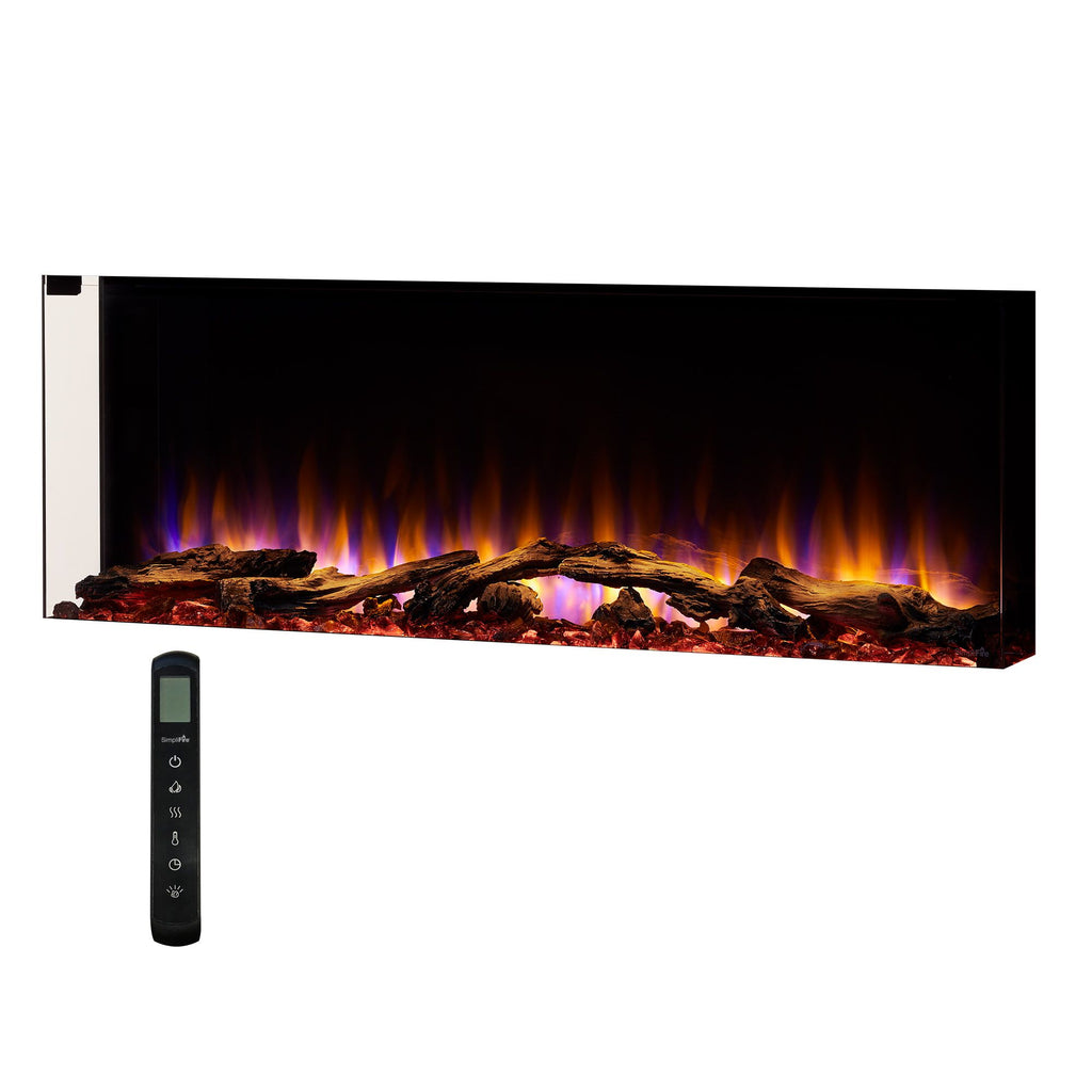 SimpliFire 43” Scion Trinity Electric Fireplace | SF-SCT43-BK