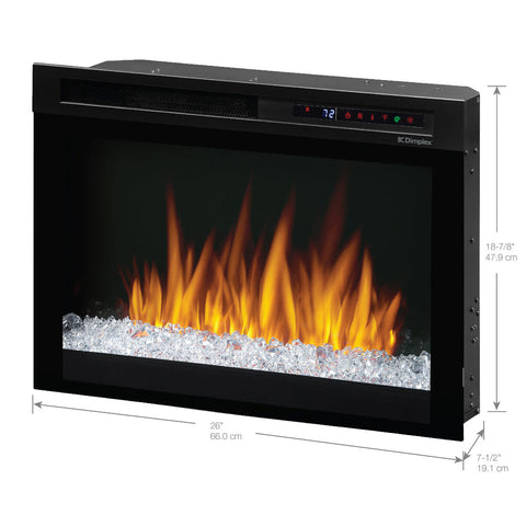 Image of Dimplex Nova XHD Plug-In 26" Electric Firebox - Acrylic Crystals | XHD26G