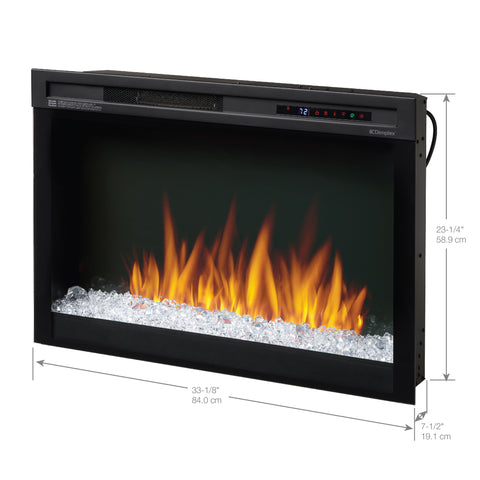 Image of Dimplex Nova XHD Plug-In 33" Electric Firebox - Acrylic Crystals | XHD33G