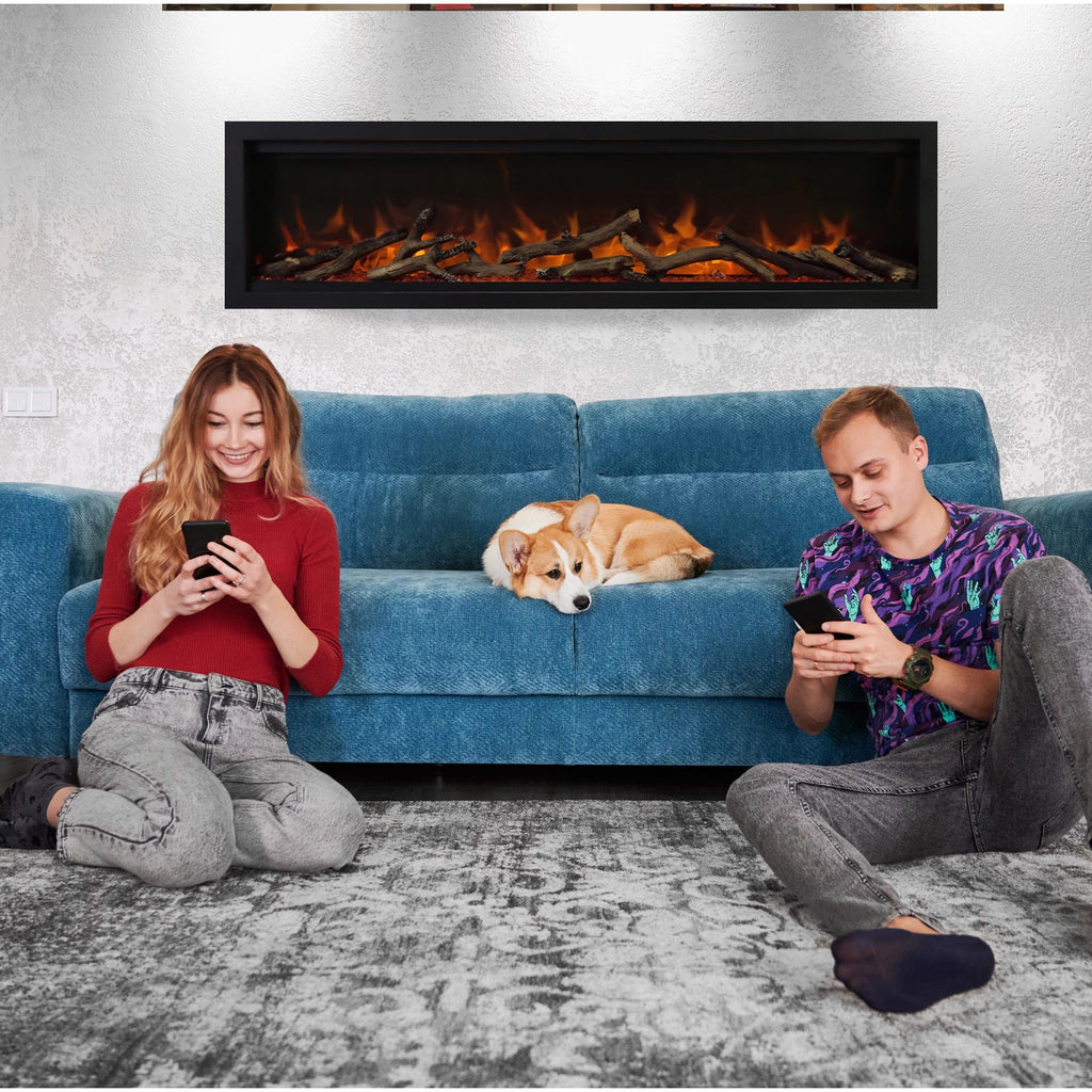 Amantii 60" Symmetry Lumina Electric Fireplace | SYM-60-LUMINA