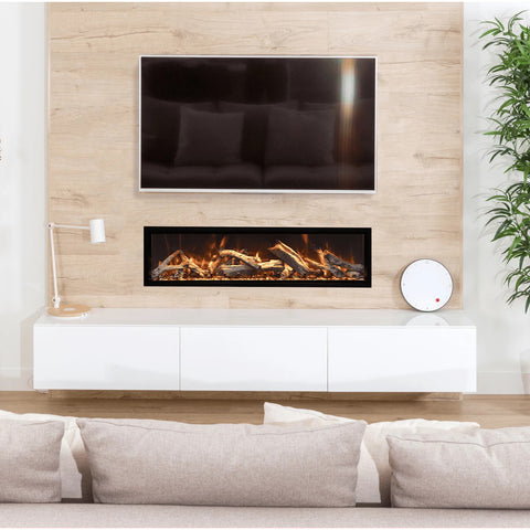 Image of Amantii 74" Symmetry Bespoke Xtra Tall Electric Fireplace | SYM-74-XT BESPOKE