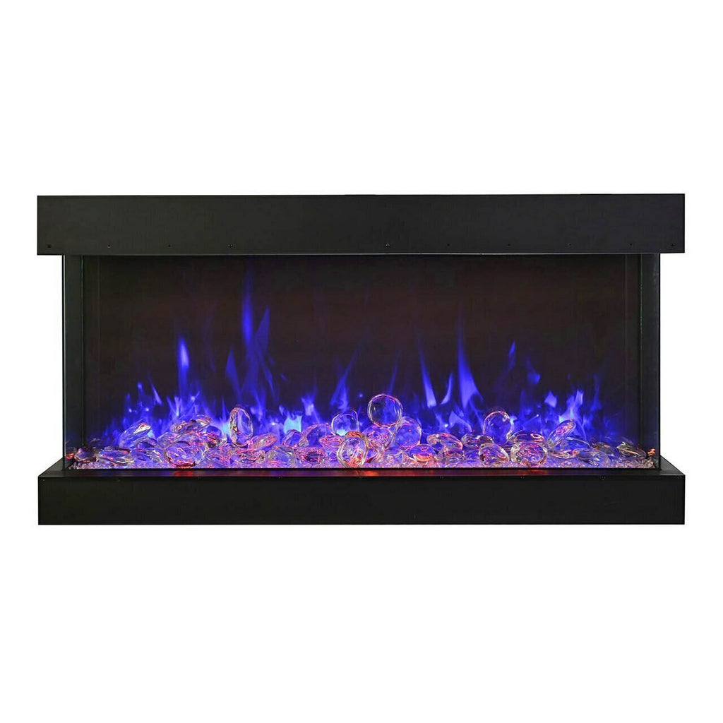 Amantii 88" Tru View XL XT 3 Sided Glass Electric Fireplace | 88-TRV-XL-XT