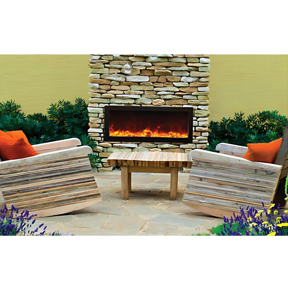 Amantii Panorama BI Series 40" Deep Smart Electric Fireplace | BI-40-DEEP-OD