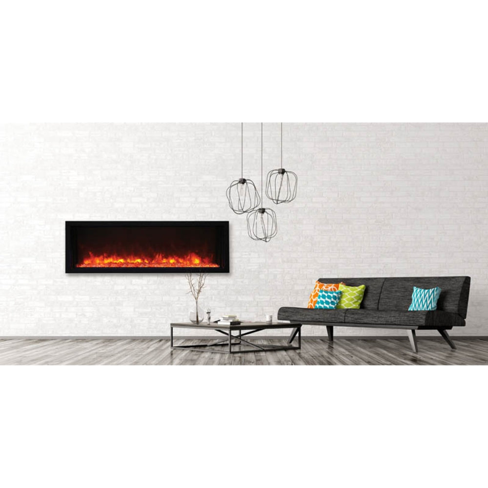 Amantii Panorama BI Series 50" Extra Slim Smart Electric Fireplace | BI-50-XTRASLIM