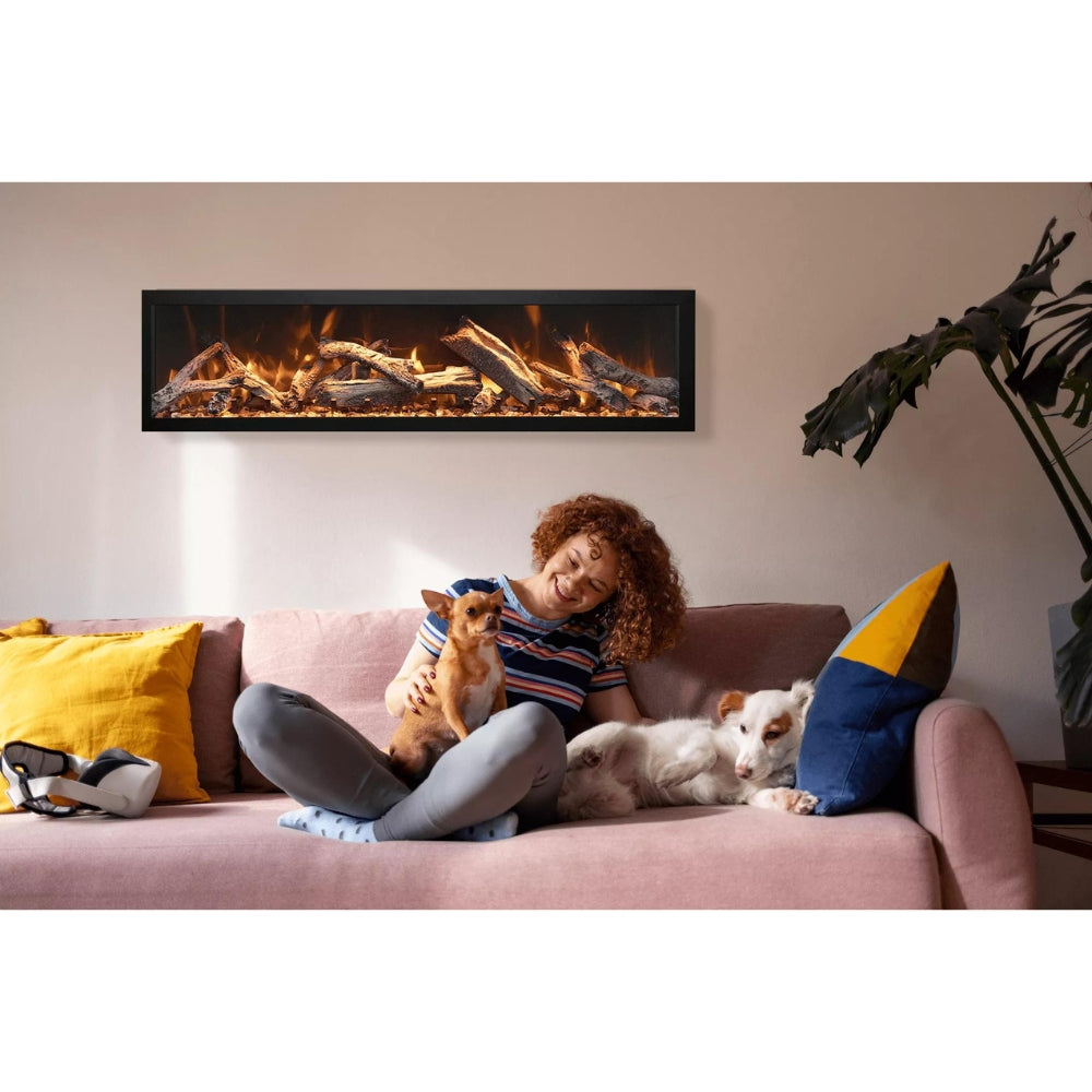 Amantii Panorama BI Series 60" Deep Smart Electric Fireplace | BI-60-DEEP-OD