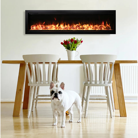 Image of Amantii Symmetry Bespoke 60" Built-in Smart Electric Fireplace | SYM-60 BESPOKE