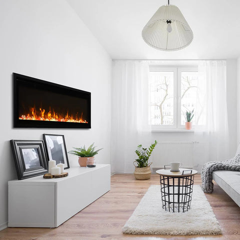 Image of Amantii Symmetry Xtra Slim Smart 50" Electric Fireplace | SYM-50-XTRASLIM