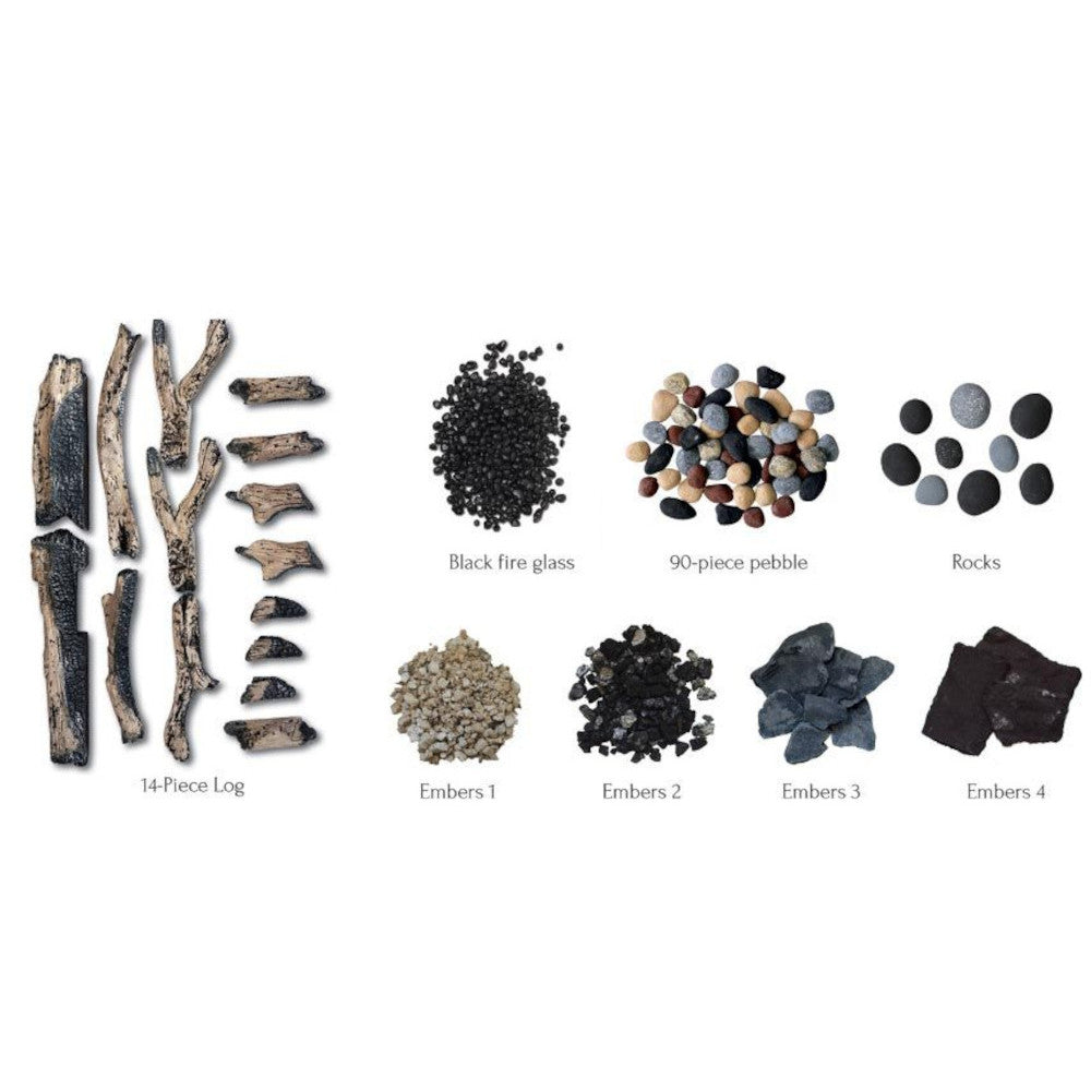 Amantii Tru-View XL 40" Deep Indoor/Outdoor 3-Sided Glass Smart Electric Fireplace | 40-TRU-VIEW-XL