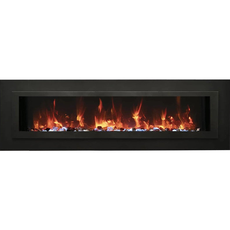 Amantii WM-FML-STL Linear 26" Electric Fireplace | WM-FML-26-3223-STL