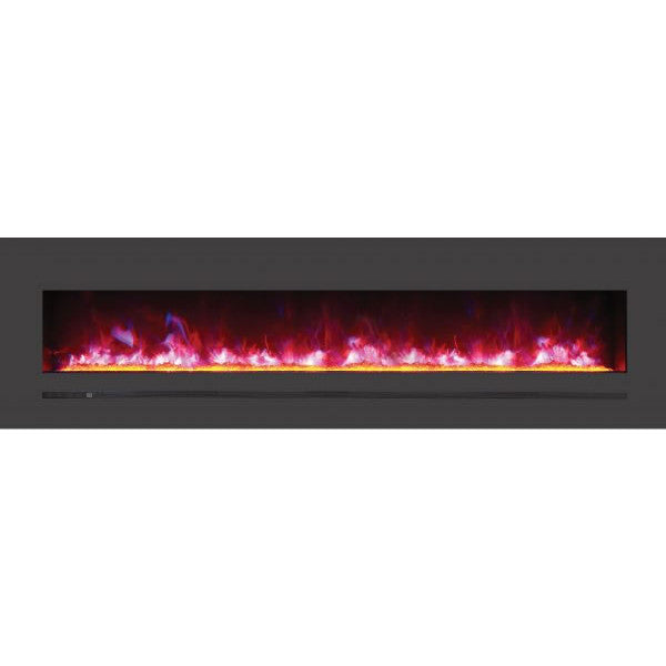 Amantii WM-FML-STL Linear 72" Electric Fireplace |WM-FML-72-7823-STL