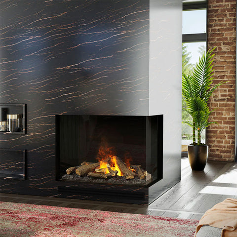 Image of Dimplex e-MatriX 37" Two-Sided Built-in Electric Firebox, Right-facing | FEF3226L2R