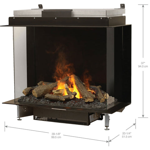 Image of Dimplex e-MatriX 39" Three-Sided Built-in Electric Firebox | FEF3226L3
