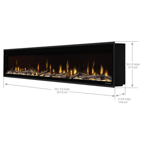 Image of Dimplex Ignite Evolve 100" Linear Built-in Electric Fireplace | EVO100