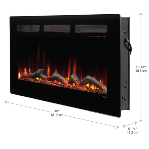 Image of Dimplex Sierra 48" Linear Wall-mounted/Built-in Electric Fireplace | SIL48
