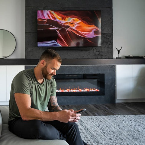 Image of Dimplex Sierra 60" Linear Wall-mounted/Built-in Electric Fireplace | SIL60