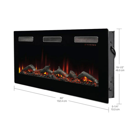 Image of Dimplex Sierra 60" Linear Wall-mounted/Built-in Electric Fireplace | SIL60