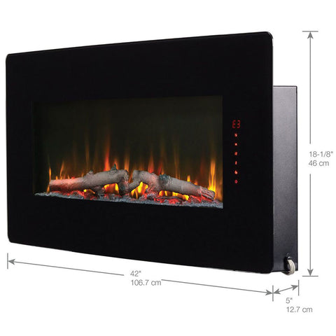 Image of Dimplex Winslow 42" Linear Wall-mounted/Tabletop Built-in Fireplace | SWM4220