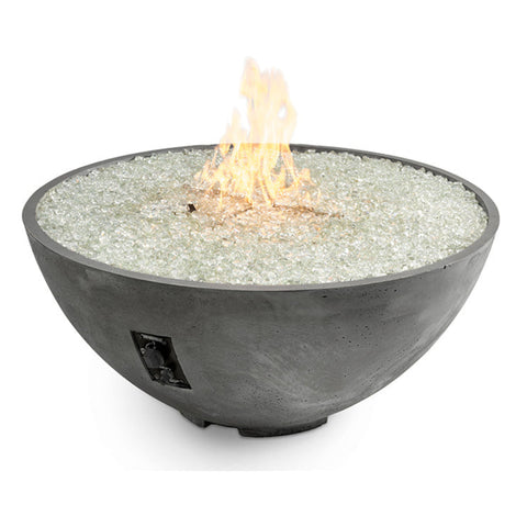 The Outdoor GreatRoom Company Midnight Mist Cove Edge 42" Round Gas Fire Pit Bowl | CV-30EMM