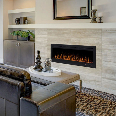 Image of Modern Flames Challenger 50" Built-in Wall Mount/Recessed Linear Electric Fireplace | CEF-50B