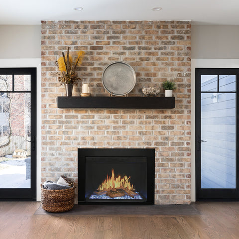 Image of Modern Flames Orion Traditional 54" Heliovision Virtual Built-in Electric Fireplace | OR54-TRAD