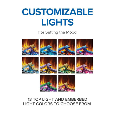 Image of Napoleon Astound FlexMount 74" Built-In Wall Mount Electric Fireplace | NEFL74AB