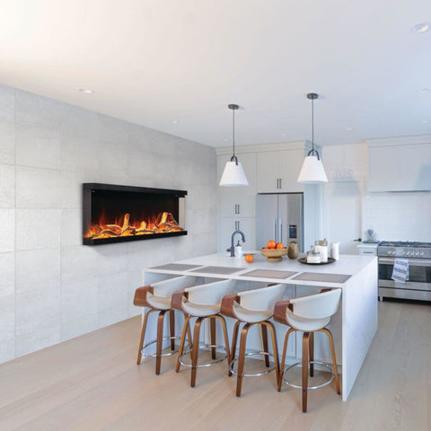 Image of Napoleon Astound FlexMount 74" Built-In Wall Mount Electric Fireplace | NEFL74AB