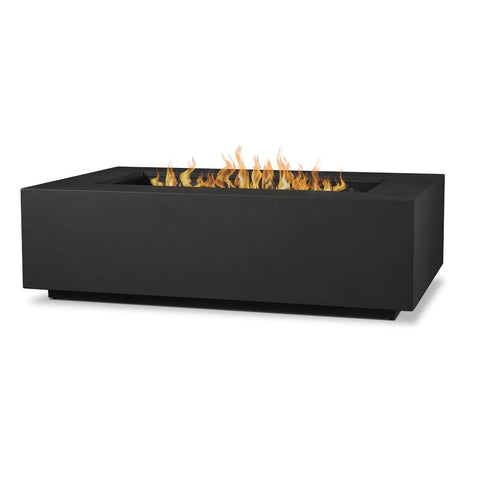 Image of Real Flame Aegean 50" Rectangle Propane or Natural Gas Fire Pit Table | C9813LP-BLK