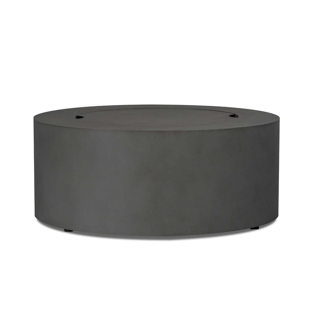 Real Flame Aegean Round Propane or Natural Gas Fire Pit Table | C9815LP-WSLT