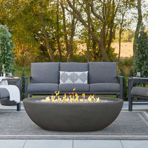 Image of Real Flame Riverside 58" Oval Propane Fire Pit Bowl | 592LP-SHL