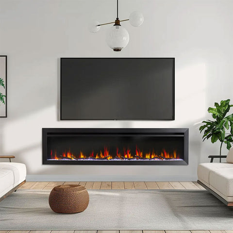 Image of SimpliFire 72" Allusion Slim Electric Fireplace | SF-ALLS72