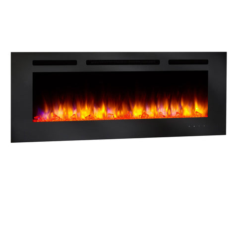 Image of SimpliFire Allusion 48" Wall Mount/Recessed Linear Electric Fireplace | SF-ALL48-BK
