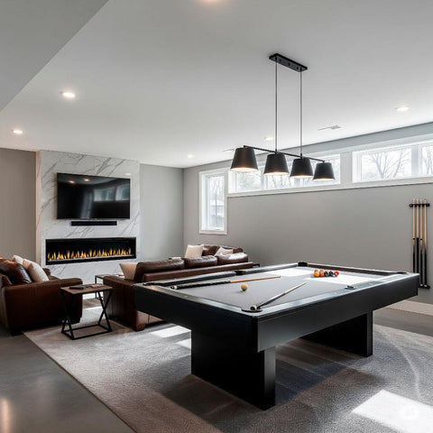 Image of SimpliFire Allusion Edge 100" Linear Electric Recessed Fireplace | SF-ALLE100