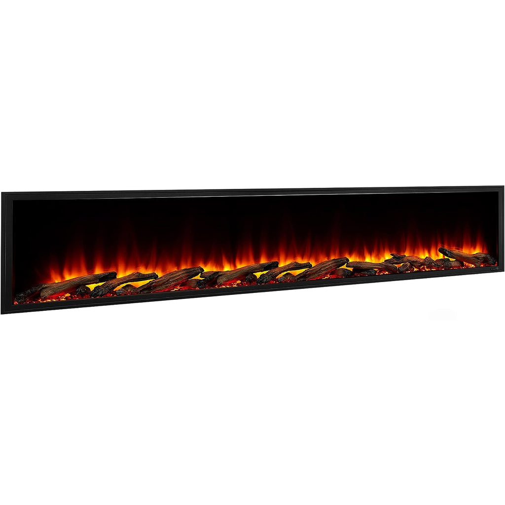 SimpliFire Scion 78" Built-In Linear Electric Fireplace | SF-SC78-BK