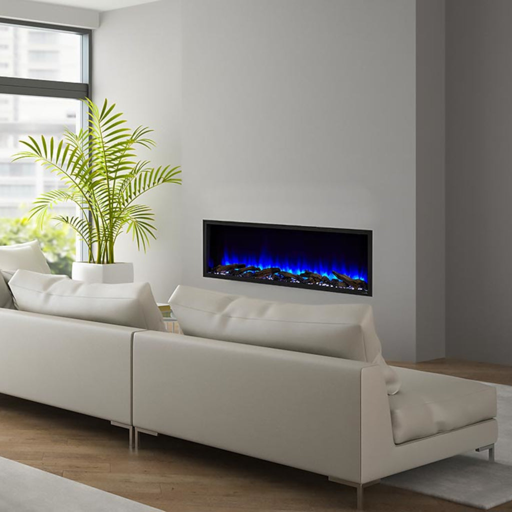 SimpliFire Scion 78" Built-In Linear Electric Fireplace | SF-SC78-BK