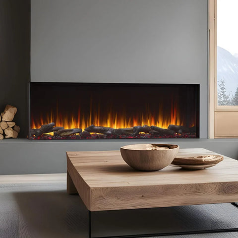 Image of SimpliFire Triton 65-Inch Multi-View Smart Electric Fireplace | SF-TR65