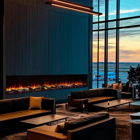 Image of SimpliFire Triton 78-Inch Multi-View Smart Electric Fireplace | SF-TR78