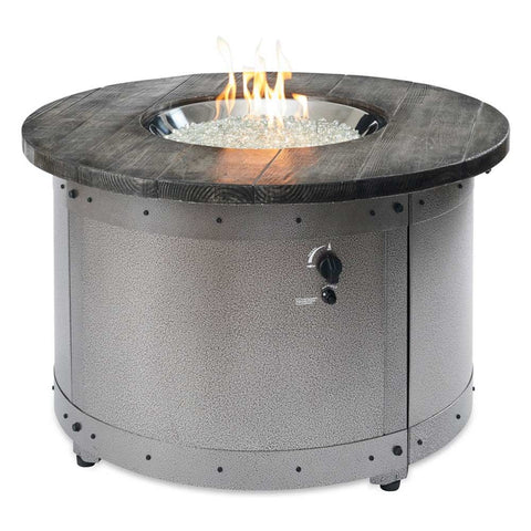 Image of The Outdoor GreatRoom Company Edison Round Gas Fire Pit Table | ED-20