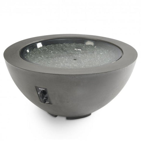 Image of The Outdoor GreatRoom Company Midnight Mist Cove 42" Round Gas Fire Pit Bowl | CV-30MM