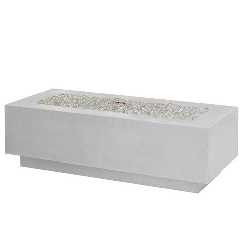 Image of The Outdoor GreatRoom Company White Cove 54" Linear Gas Fire Pit Table | CV-54WT