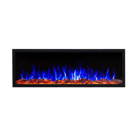 Image of Touchstone Sideline Elite 60 Inch Recessed Smart Outdoor Weatherproof Electric Fireplace | 80049
