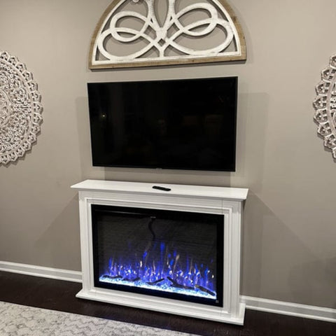 Image of Touchstone Sideline Elite Forte 40-inch Smart Electric Fireplace with Encase Surround Mantel | 90000-80052
