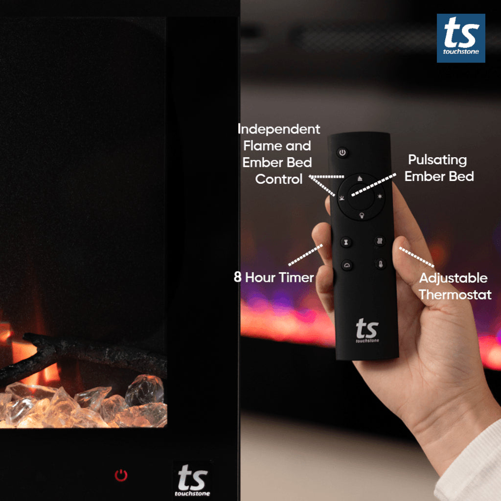 Touchstone Sideline Fury 46" Recessed Smart Electric Fireplace | 80053