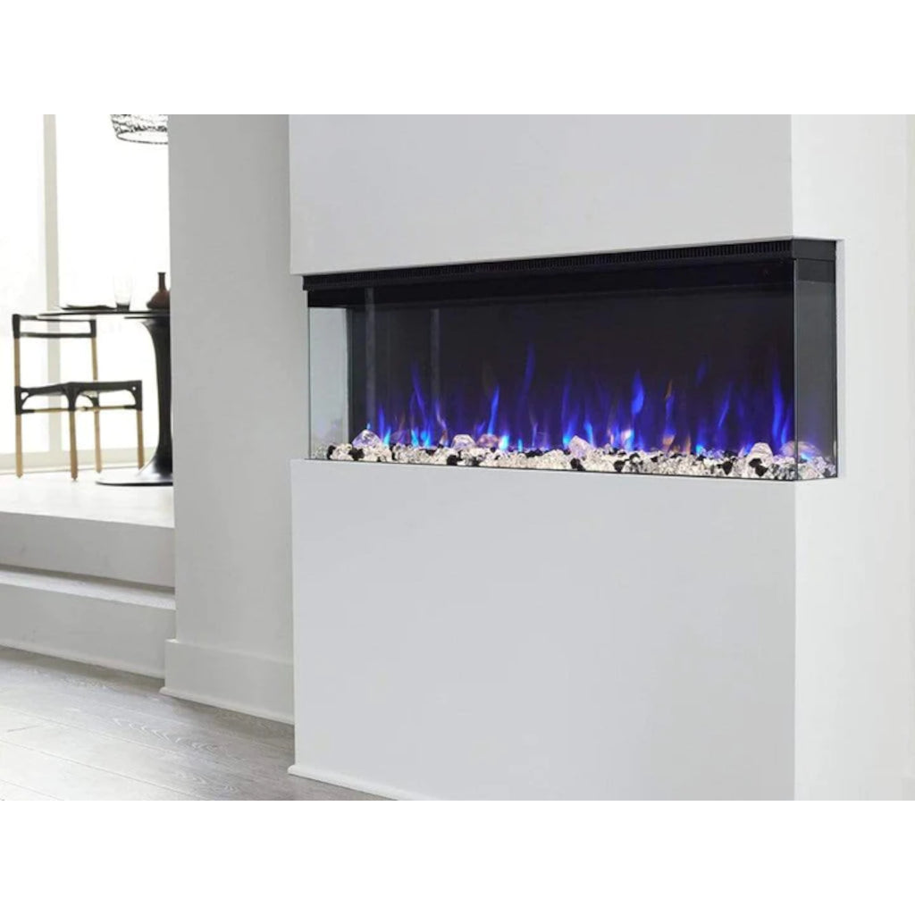 Touchstone Sideline Infinity 60 inch 3 Sided Recessed Smart Electric Fireplace | 80046