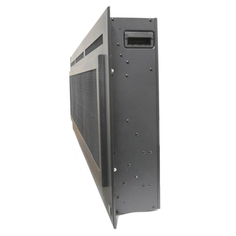 Image of Touchstone The Sideline Steel Mesh Screen Non Reflective 60 Inch Recessed Electric Fireplace | 80047