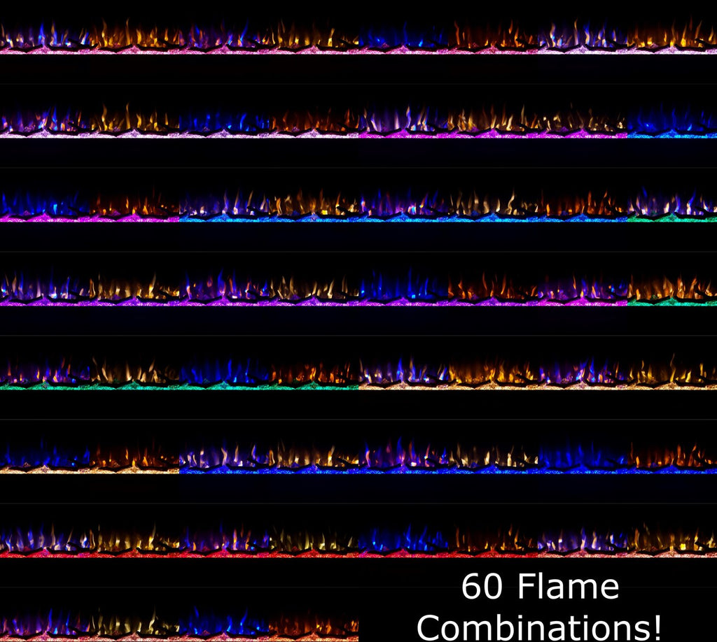 Touchstone Sideline Elite 42" Linear Flush Mount WiFi Enabled Smart Electric Fireplace - (Alexa / Google Compatible) 80042