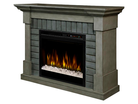 Image of Dimplex Royce Electric Fireplace Mantel With Glass Ember Bed - GDS28G8-1924SK